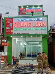 BẢNG HIỆU PHÒNG KHÁM Y KHOA QUANG LOAN – SƠN HÀ