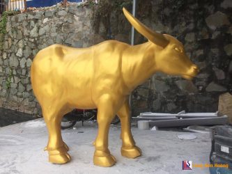 MÔ HÌNH CHÚ TRÂU VÀNG CHÀO ĐÓN NĂM MỚI