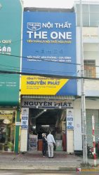 THI CÔNG BẢNG HIỆU NỘI THẤT THE ONE NGUYÊN PHÁT