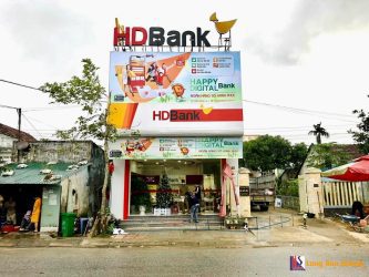 THI CÔNG BẢNG HIỆU PANO HD BANK – CN SƠN HÀ