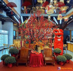 Trang trí Tết cho Byla Coffee Quảng Ngãi