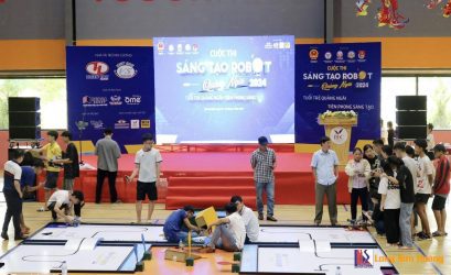 Hoàn Tất Setup “Cuộc Thi Sáng Tạo Robot Quảng Ngãi Năm 2024”