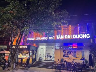 Thay Đổi Cải Tạo Mặt Tiền Và Bảng Hiệu Cho Trung Tâm Anh Ngữ Tân Đại Dương