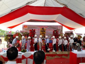 Lễ động thổ dự án xây dựng nhà máy sản xuất sợi và vải MaHang Dung Quất”